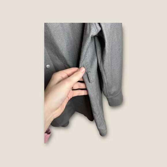 MM Lafleur The Vivi Top Flannel Gray Size 14 - Picture 8 of 12